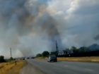 Тренер "Каменки" снял пожар у Морозовска на видео со стороны трассы 