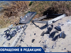 Разбитый телевизор нашла на пляже морозовчанка