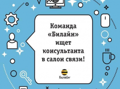 Открыта вакансия «Консультант в салон связи «Билайн» 