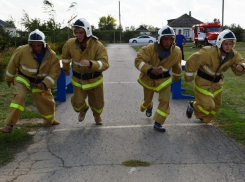 Команда пожарных из хутора Беляев заняла четвертое место среди десяти команд