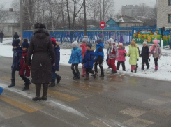 Ребята из детского сада «Колобок» Морозовска научились правильно переходить дорогу