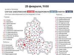 25 февраля: в Морозовском районе коронавирусом заболели еще 42 человека