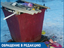 Перестали вывозить мусор, - морозовчанин о проблеме переполненных баков 