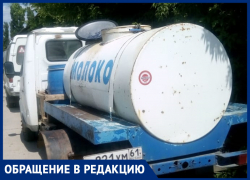 Молоковозы в Морозовске моют прямо на территории бывшей межрайбазы