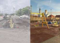 Благоустройство общественной территории на улице Ляшенко в Морозовске подошло к концу