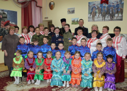 Казачий праздник к 23 февраля устроили в детском саду "Солнышко" в Морозовске