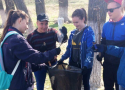 Студенты начали акцию "Сделаем Вместе Чище!" уборкой около лесопарковой зоны Морозовска