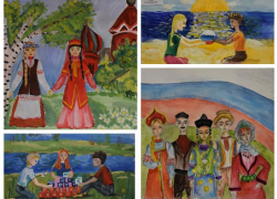 Красочные рисунки ко Дню народного единства подготовили воспитанники морозовской Детской школы искусств 