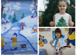 Выставку детских рисунков «Новогодние чудеса» провели в Вишневском сельском клубе