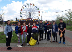 38 кустарников спиреи и 2 конских каштана посадили в парке Морозовска во время субботника