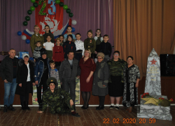 Сибирьки и Вишневка поздравили своих мужчин концертом художественной самодеятельности