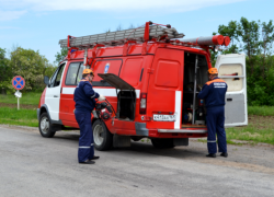 Тренировочную чрезвычайную ситуацию в Морозовском районе ликвидировали за полчаса 