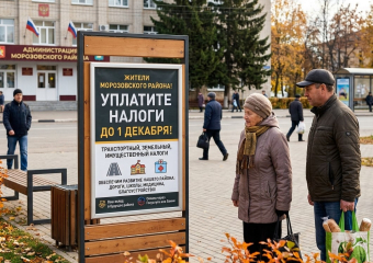 Жителям Морозовского района напомнили о сроке уплаты налогов