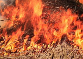 Спасатели снова тушили пожар: в хуторе Морозов загорелось сено