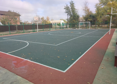 В Знаменском поселении открыта новая многофункциональная спортивная площадка