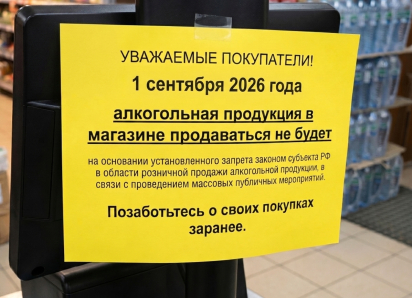 1 сентября без алкоголя: в Морозовске запретят продажу спиртного