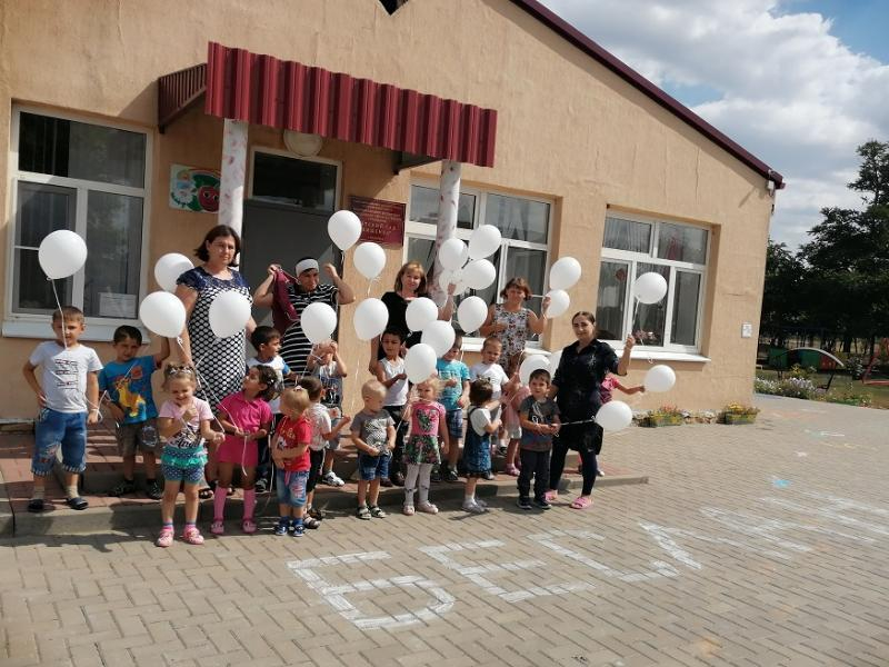 Акцию «И взмыли белые шары, как души детские Беслана» провели в детском саду хутора Вишнека