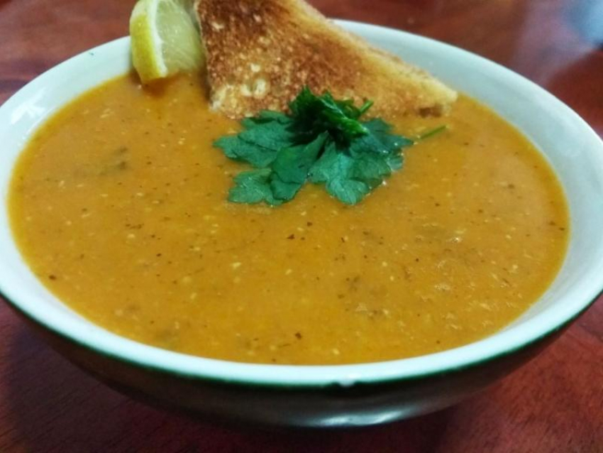 Турецкий суп из красной чечевицы 