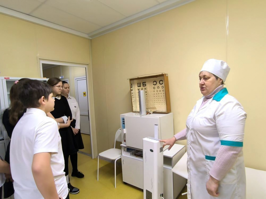 Урок медицины провели для учеников Донсковской школы