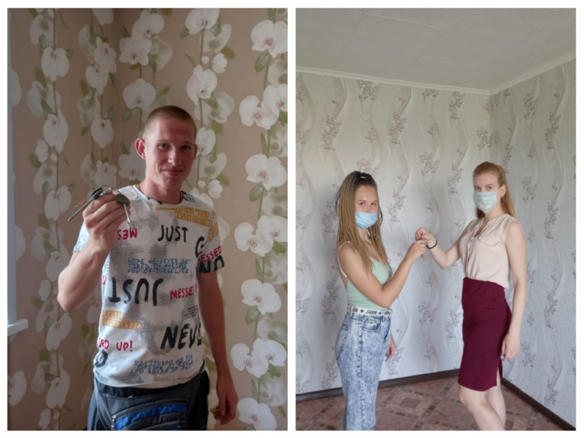 Молодым морозовчанам Владимиру Нефедову и Елене Пульниковой вручили ключи от благоустроенного жилья