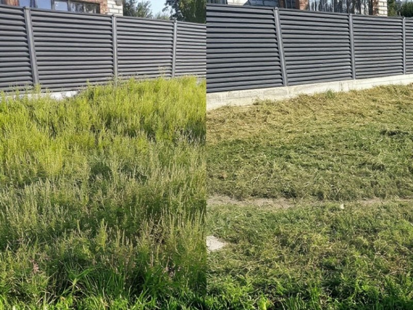 В Морозовске расчистили заросли на пересечении Матросова-Халтурина
