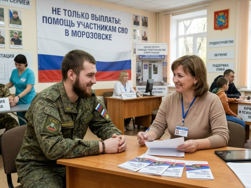 Не только выплаты: на какую помощь могут рассчитывать участники СВО и их семьи в Морозовске 