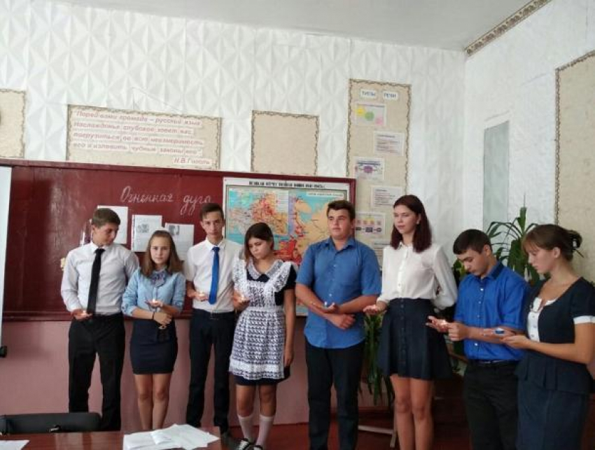 Старшеклассники Ново-Павловской школы приняли участие в мероприятии «Огненная дуга"