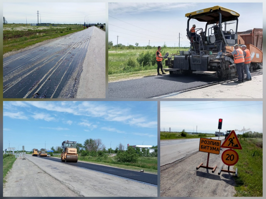 Начались работы по ремонту асфальтового покрытия на улице Подтелкова в Морозовске