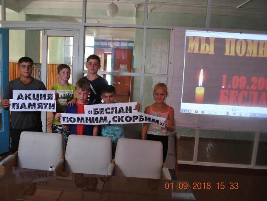 Акция памяти «Беслан – помним, скорбим…» прошла 1 сентября в хуторе Вишнёвка